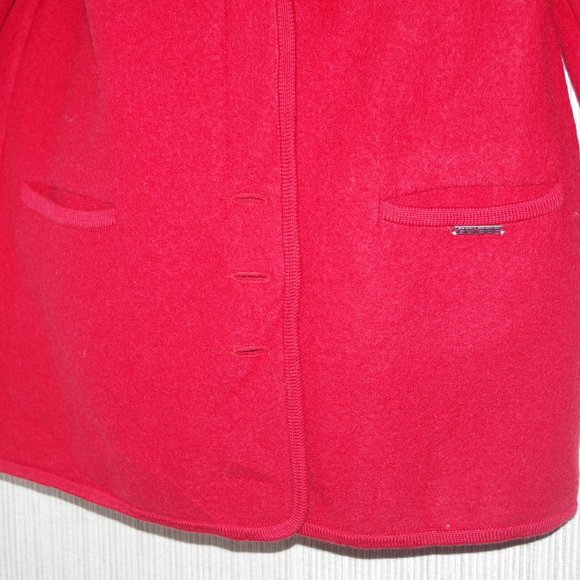 Geiger Collection Red Wool Jacket Prescott Women Size: 40 - Picture 3 of 4